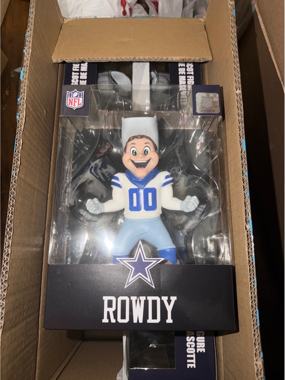 NFL Dallas Cowboys Rowdy Mascot Figurine by McFarlane Toys - New with Tags